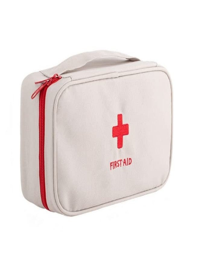 Bluwings First Aid Bag with Handle Medical First Aid Kit Pouch Empty Travel Emergency Storage Bag Organizer (Grey) - Image 1